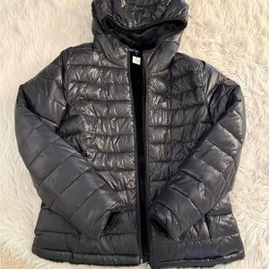 Andrew Marc Shiny Black Puffer Jacket